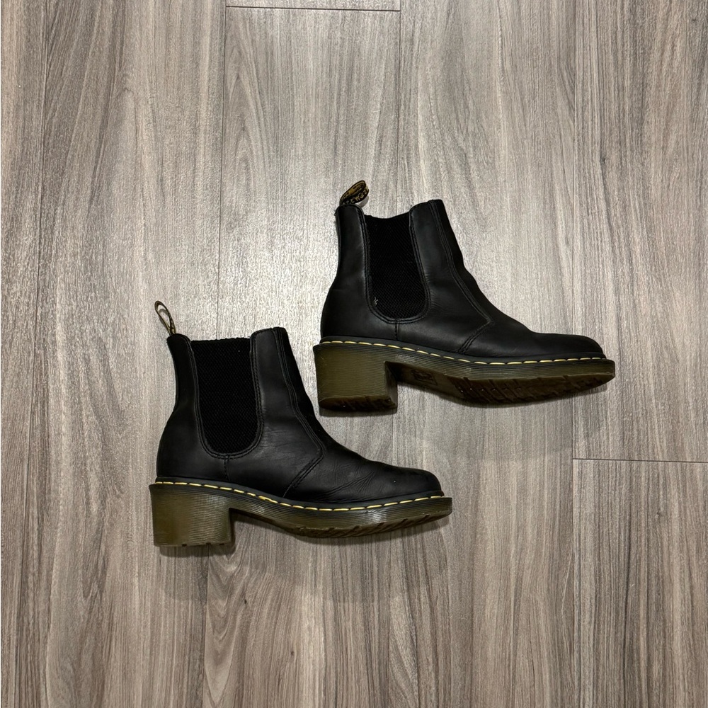Dr. Martens Black Leather Chelsea Boots